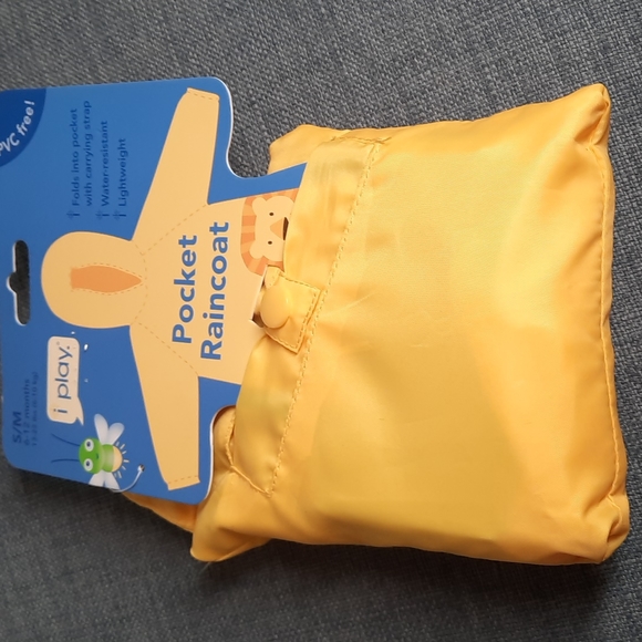 Rain Coat Infant Small Medium Lion Design Yellow Jacket Slicker Cute Baby Gift - Picture 1 of 9